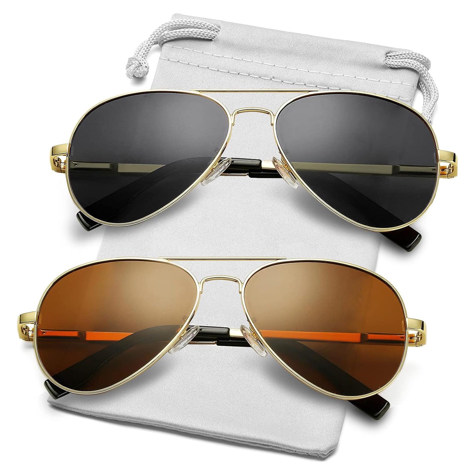 Gafas de sol AIEYEZO aviador polarizadas UV400 unisex