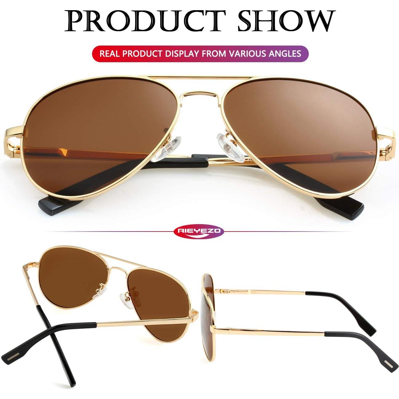 Gafas de sol AIEYEZO aviador polarizadas UV400 unisex