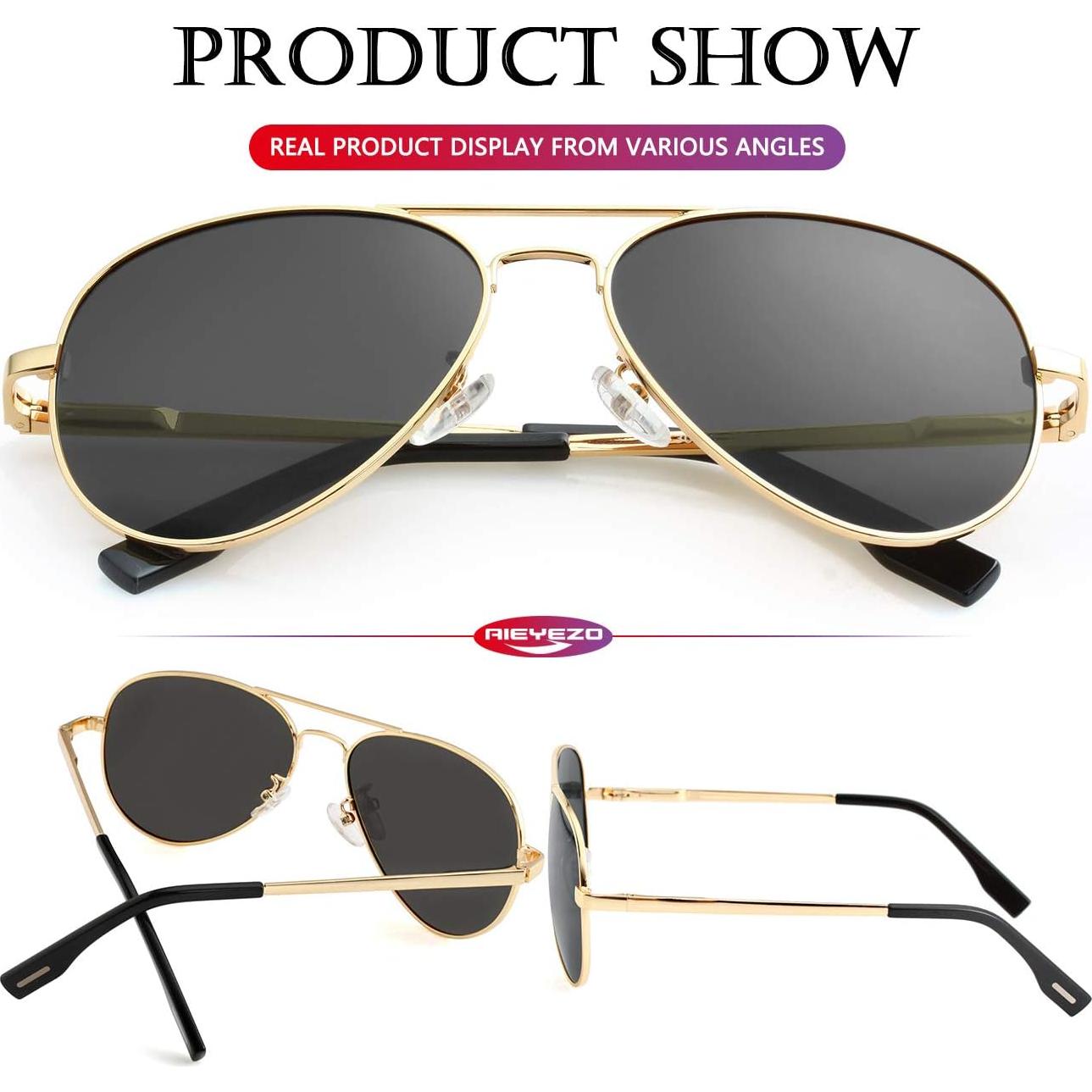 Gafas de sol AIEYEZO aviador polarizadas UV400 unisex