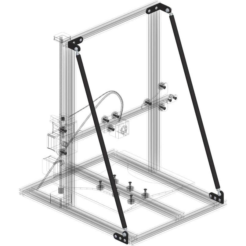 Varilla de Soporte CR10 YLRR 400mm para Impresora 3D