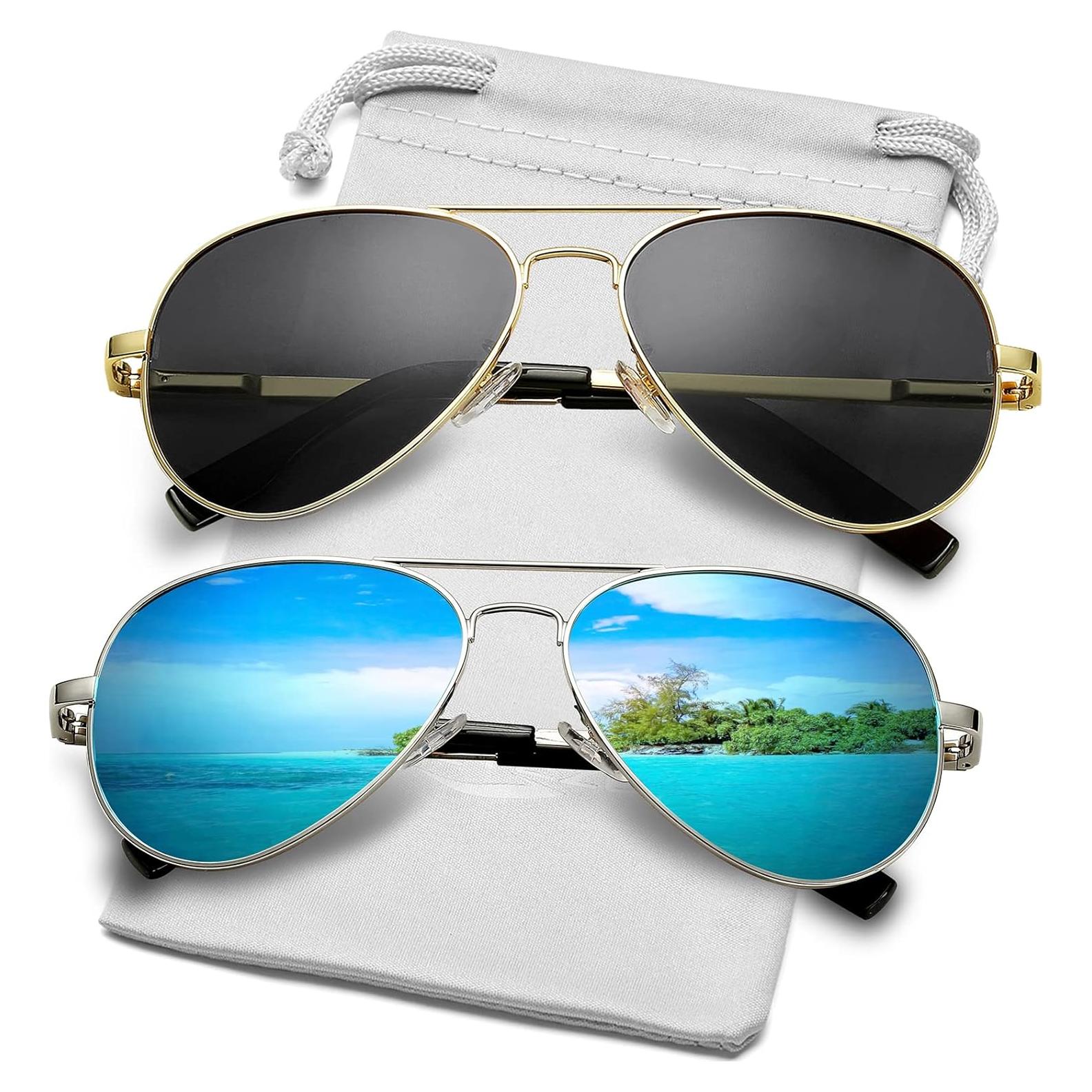 Gafas de sol AIEYEZO aviador polarizadas UV400 unisex