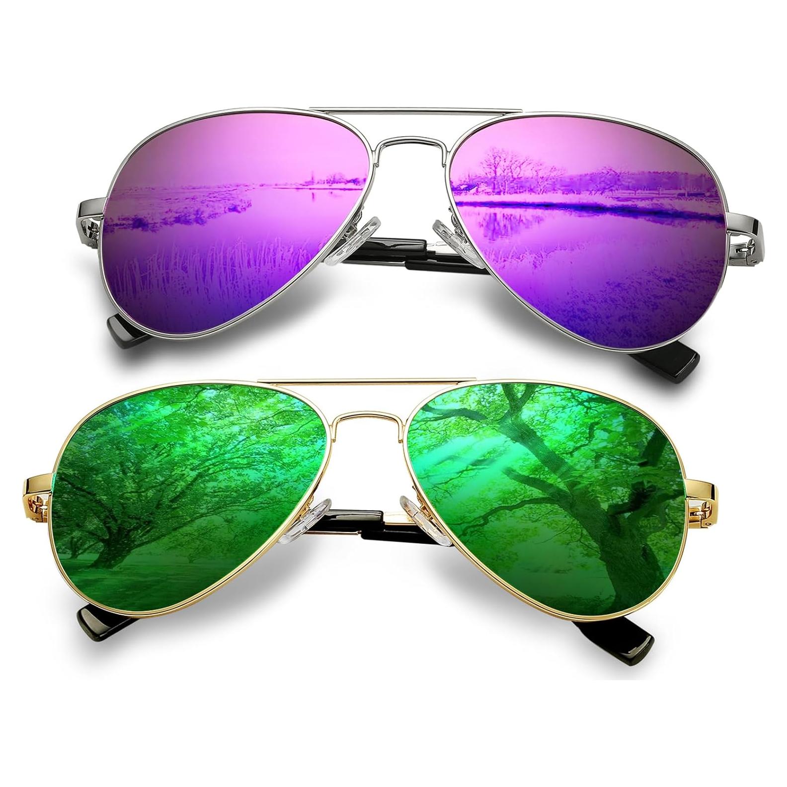 Gafas de sol AIEYEZO aviador polarizadas UV400 unisex