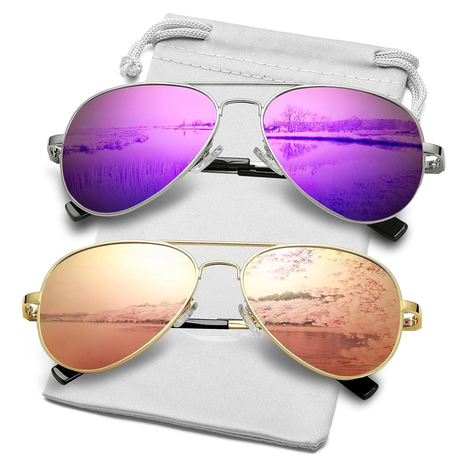 Gafas de Sol Aviador AIEYEZO Polarizadas UV400 58mm