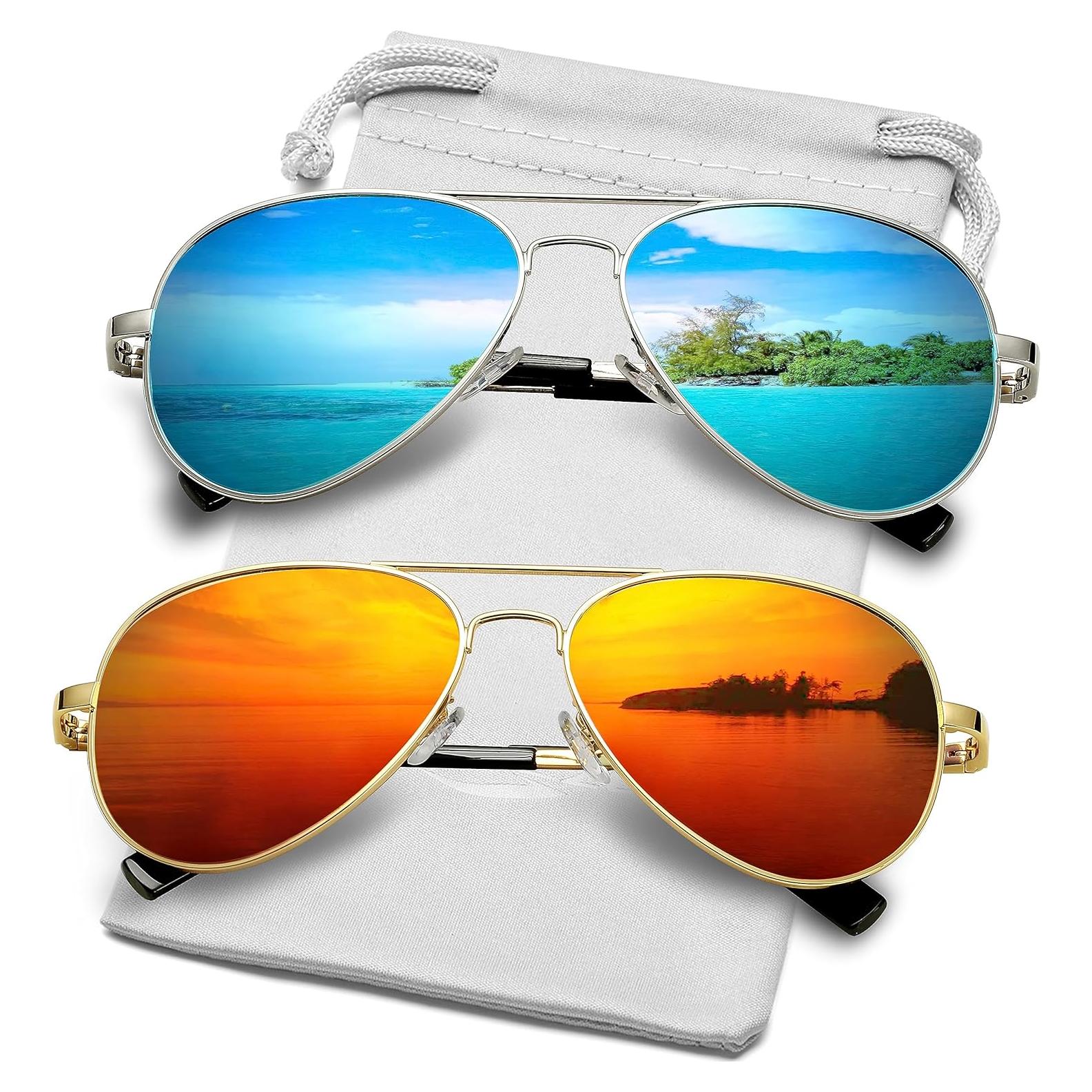 Gafas de sol AIEYEZO aviador polarizadas UV400 unisex
