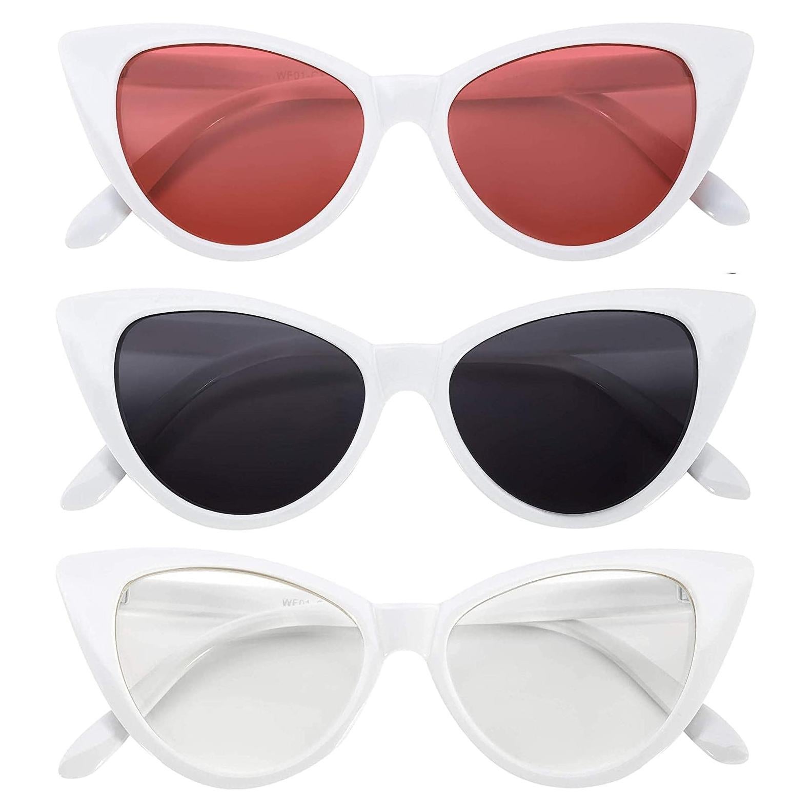 3 Gafas de Sol Gato OWL con Protección UV para Mujeres