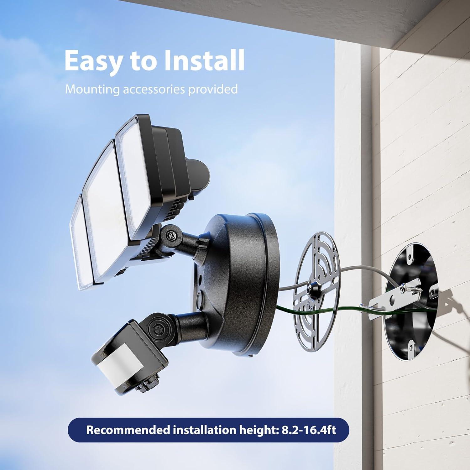 Luz de Inundación LED Onforu 65W con Sensor de Movimiento 6500LM