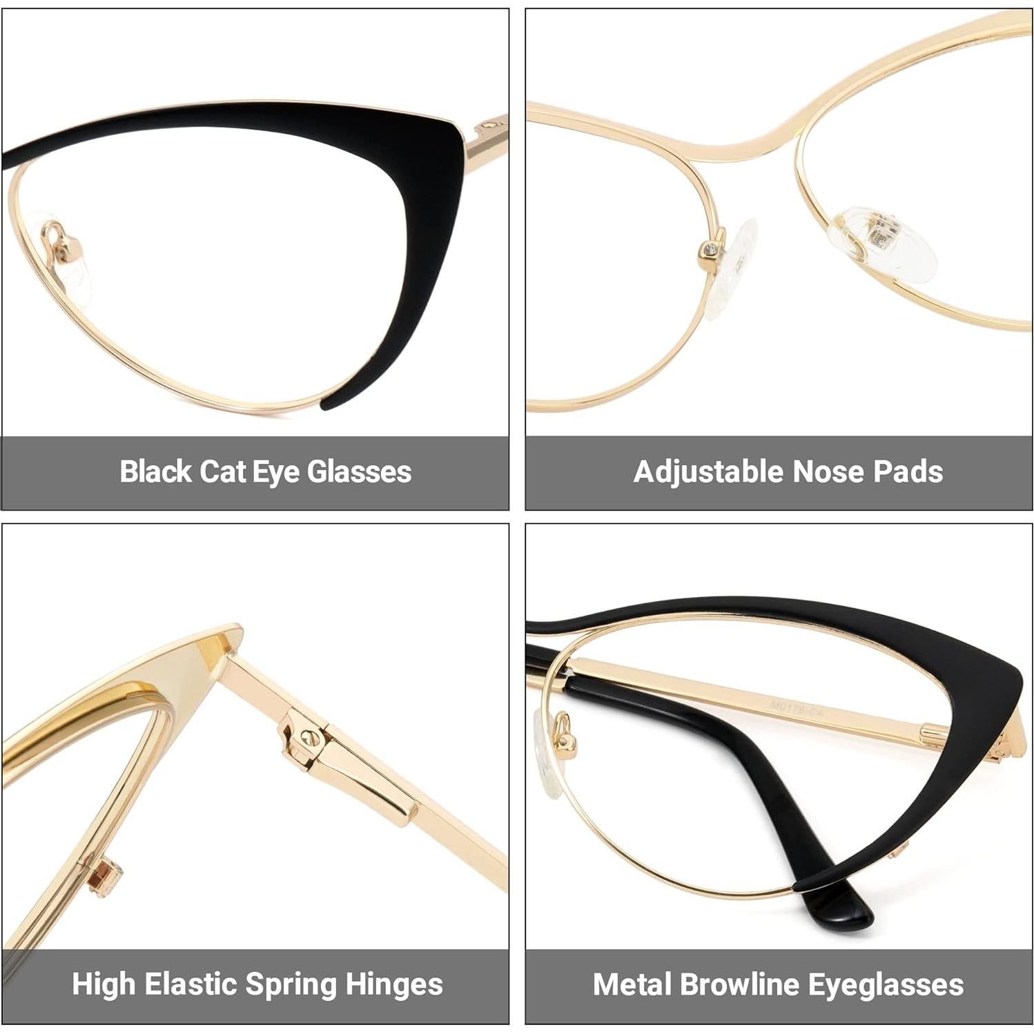 Gafas de sol estilo gato Metal Eyewear VFM0176 con bloqueo azul