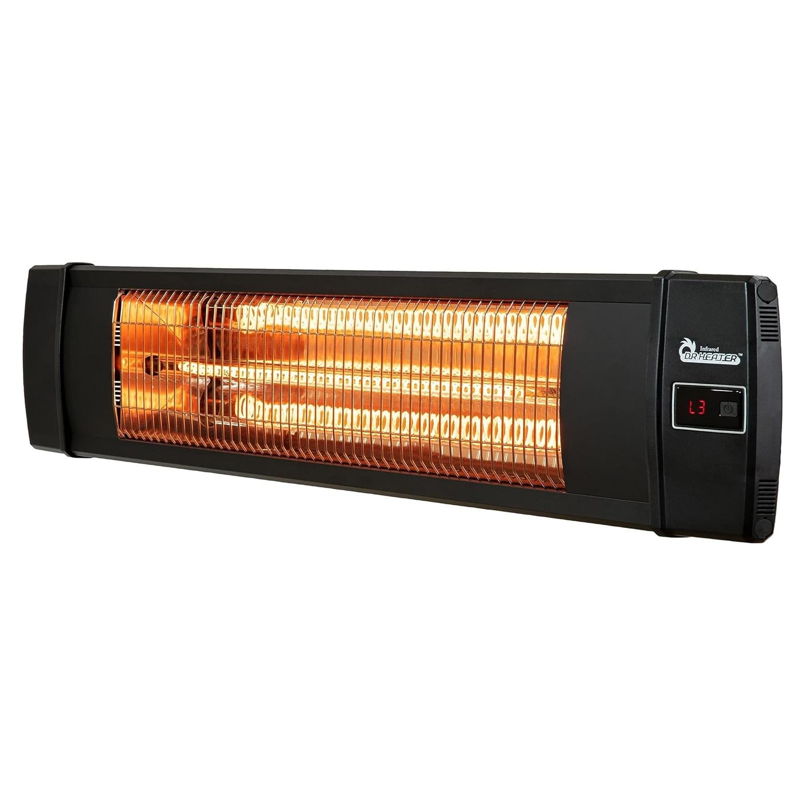 Calentador Infrarrojo Dr Infrared DR-238 900W-1500W Negro