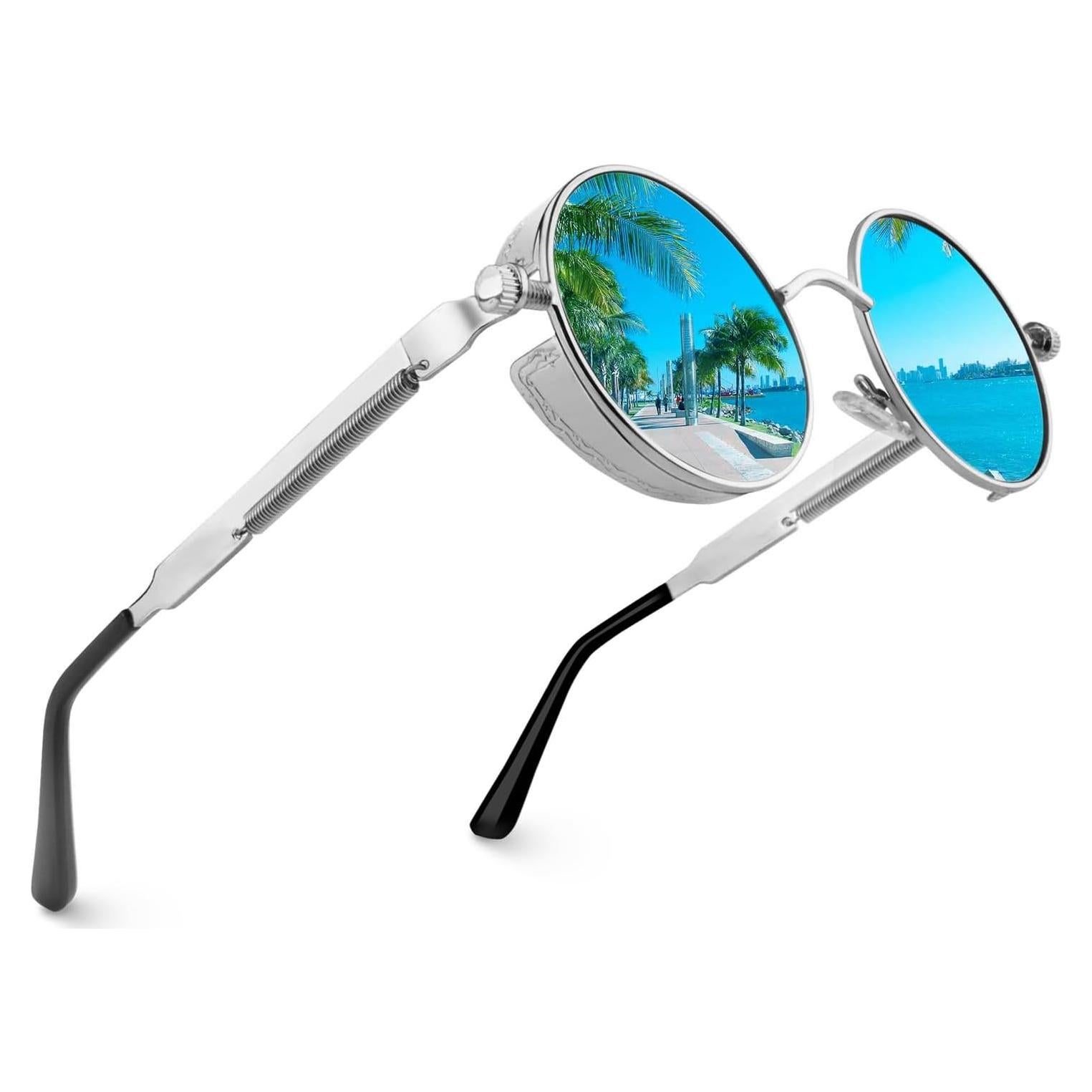 Gafas de Sol Retro Steampunk CGID con Lentes UV400