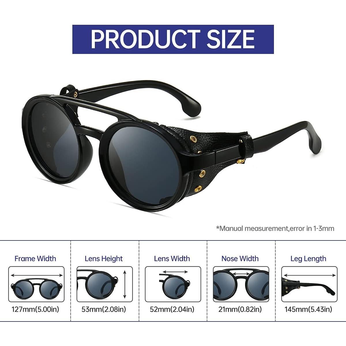 Gafas de sol steampunk Gysnail con protección UV400