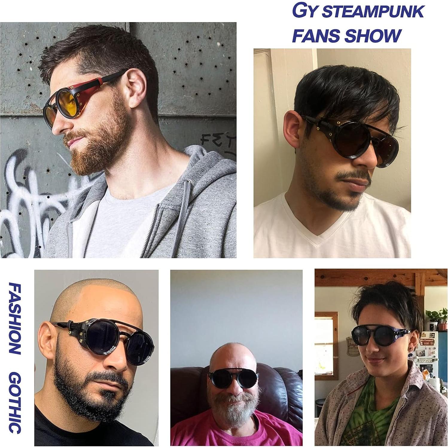 Gafas de sol steampunk Gysnail con protección UV400