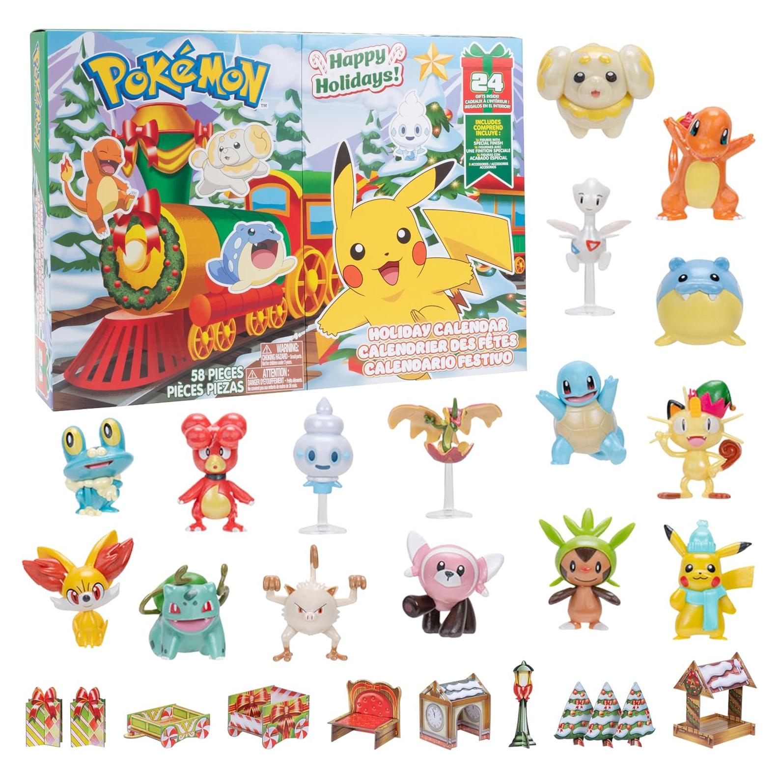 Juego de figuras Pokémon 24 piezas - Jazwares - Incluye Pikachu
