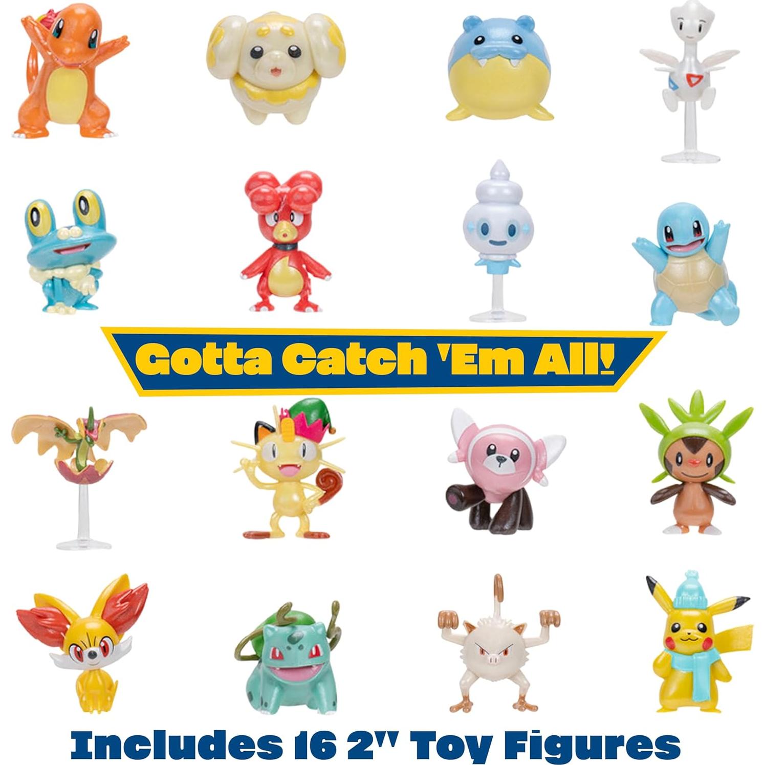 Juego de figuras Pokémon 24 piezas - Jazwares - Incluye Pikachu