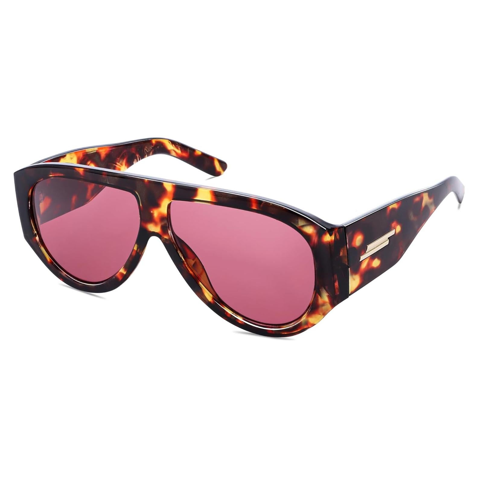 Gafas de sol aviador GUVIVI retro grandes unisex