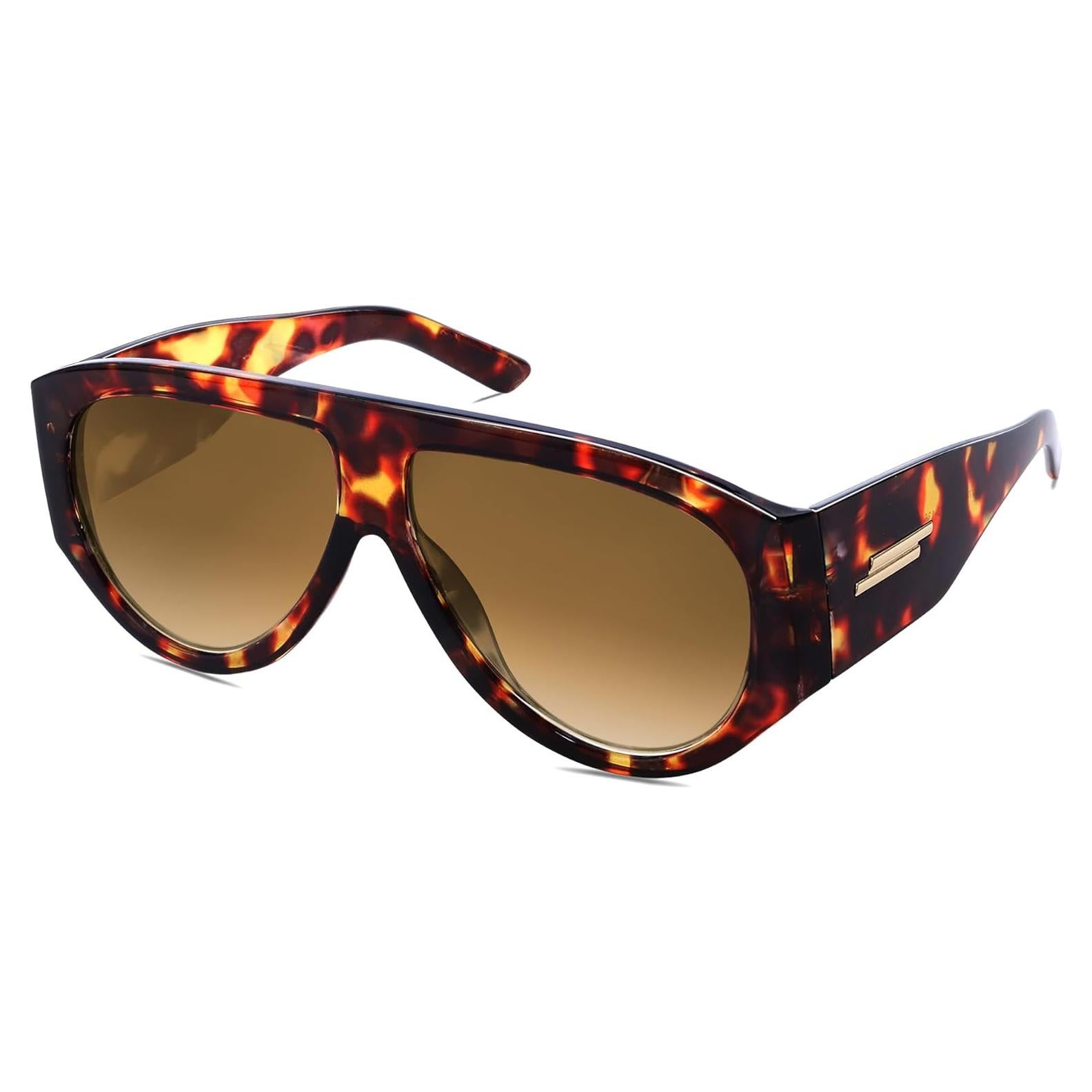 Gafas de sol aviador GUVIVI retro grandes para unisex