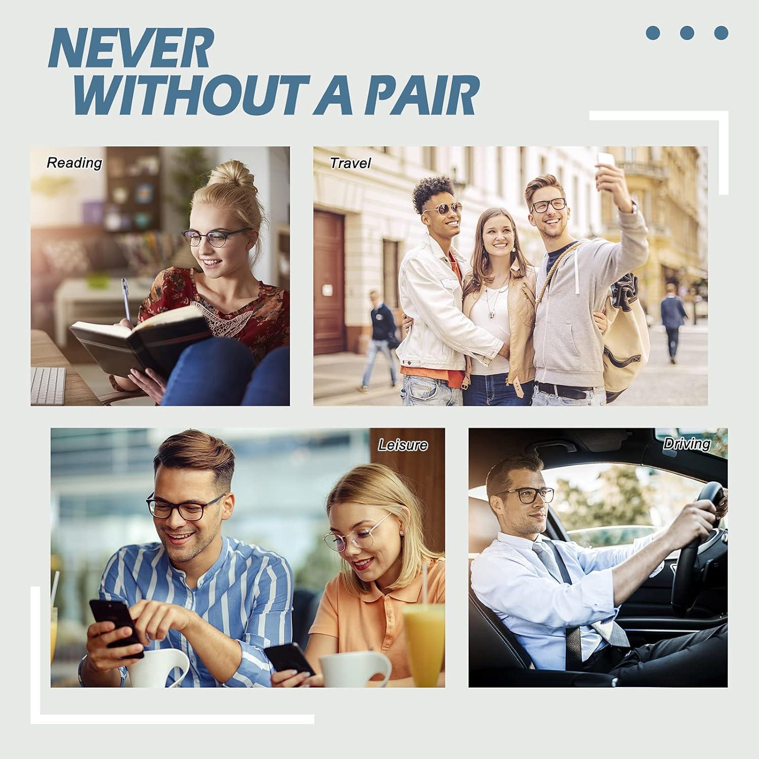 Gafas de Nerd Clásicas Happy Store CN56 UV400 Transparentes