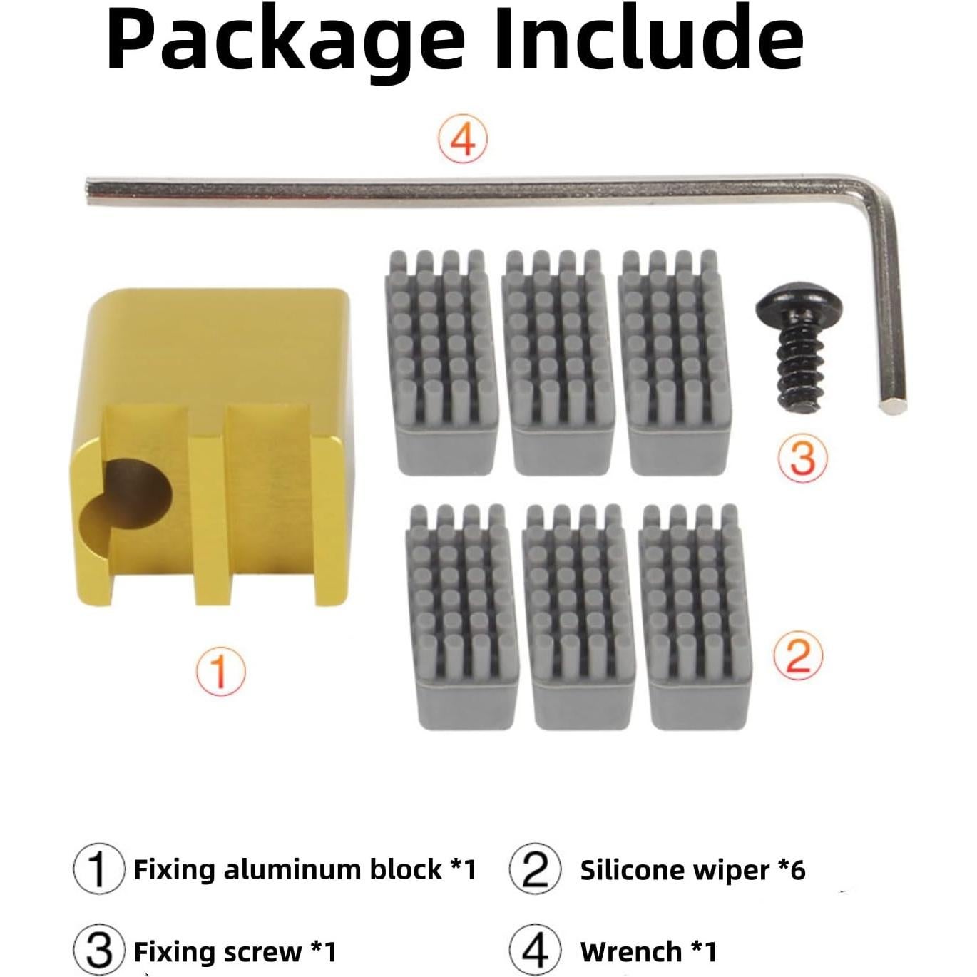 Kit de Limpieza de Boquillas Bambu Lab X1/P1 - 6 Cepillos Silicona