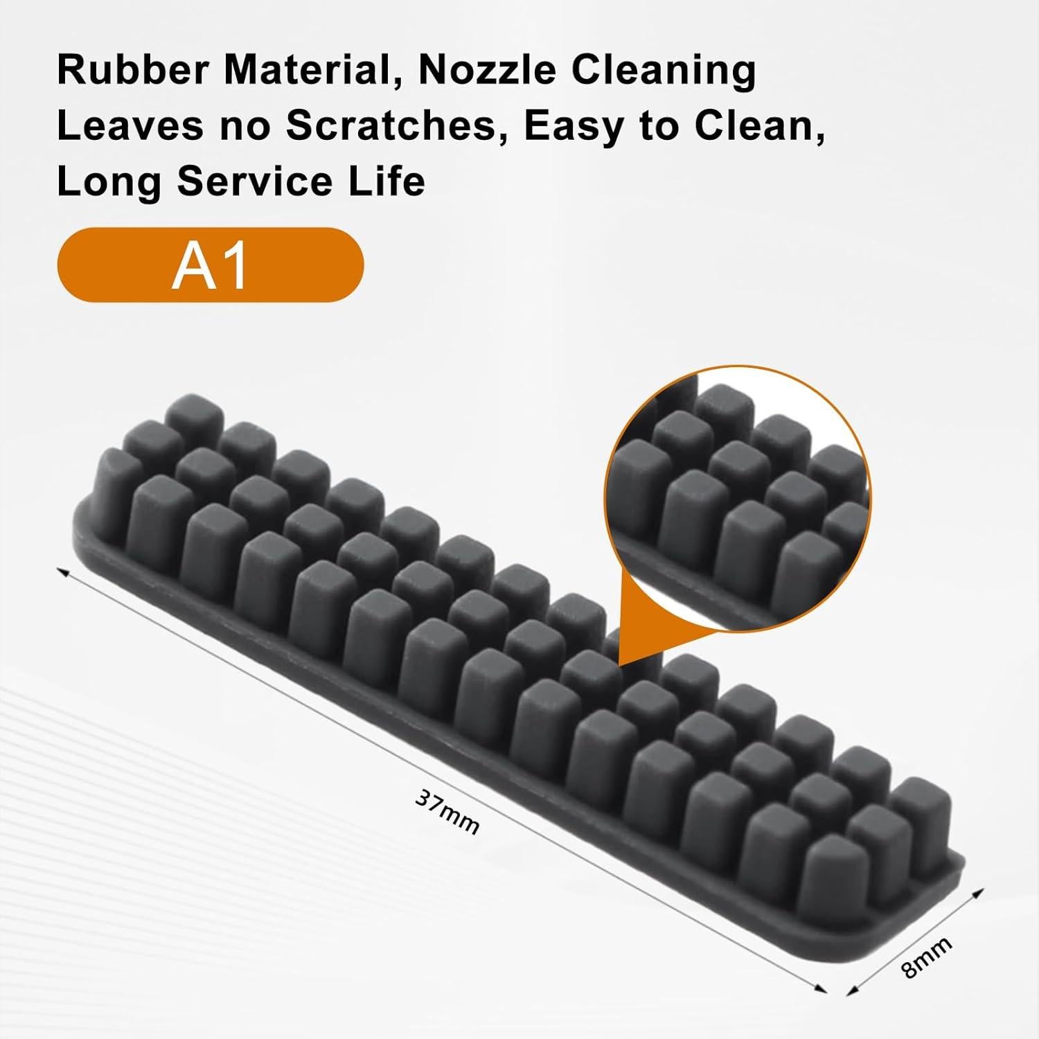 5 Pcs Cepillo de Silicona para Boquilla Bambu A1 - Limpieza 3D