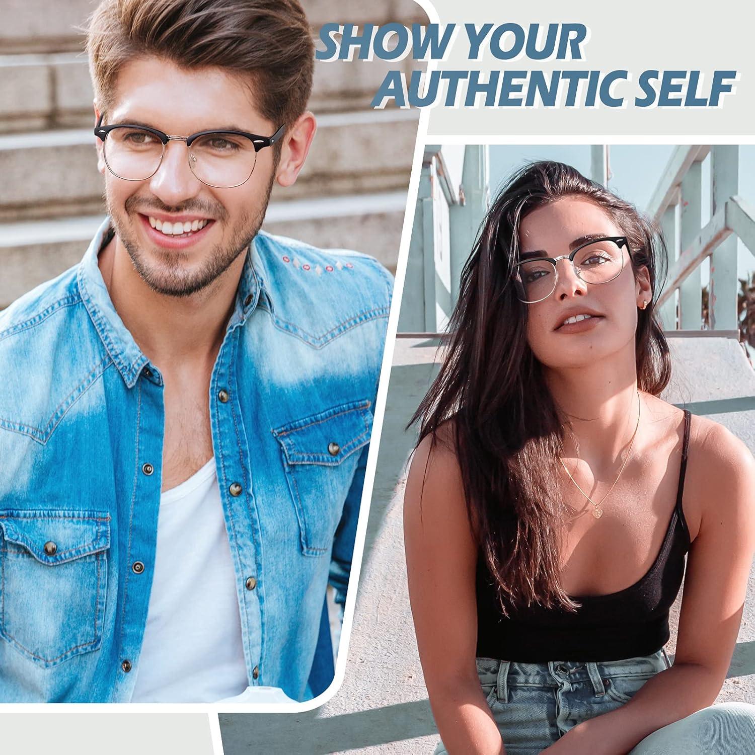 Gafas de Nerd Clásicas Happy Store CN56 UV400 Transparentes