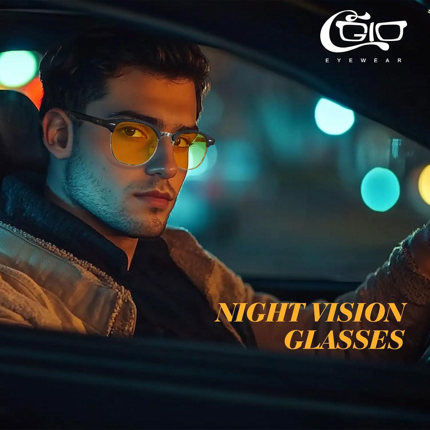 Gafas de Conducción Nocturna CGID UV400 Negro Mate