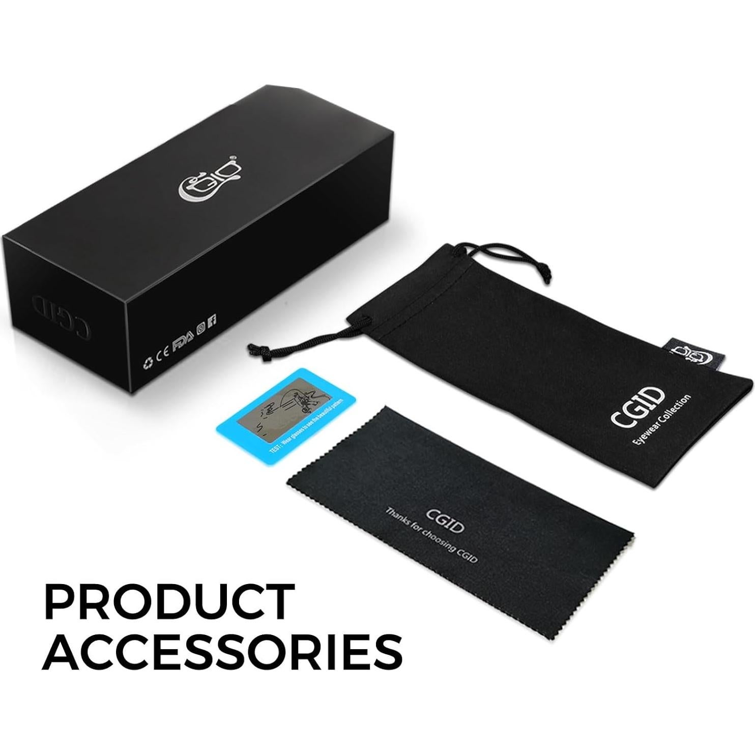 Gafas de Visión Nocturna CGID UV400 Negro Brillante