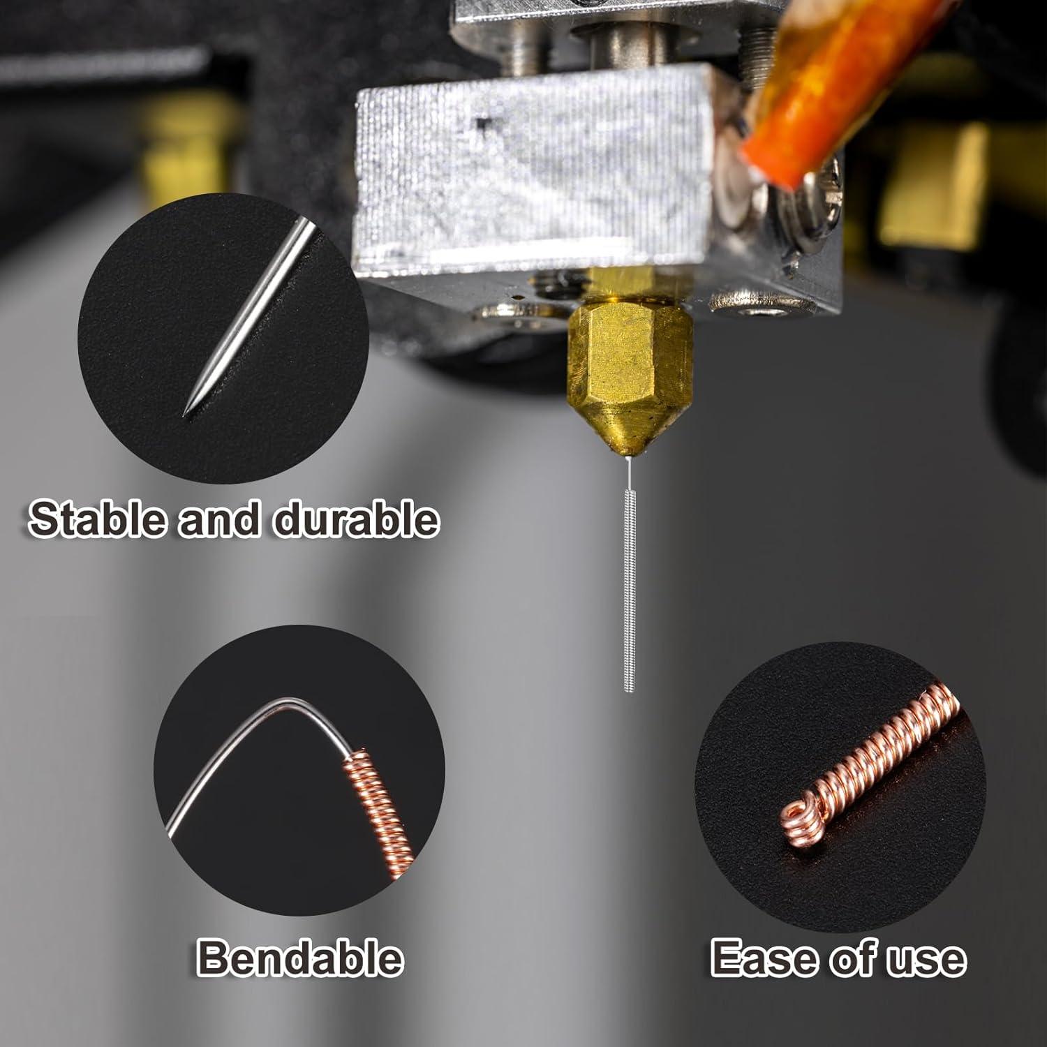 Kit de limpieza de boquillas 3D MECCANIXITY, 5 piezas 0.8mm