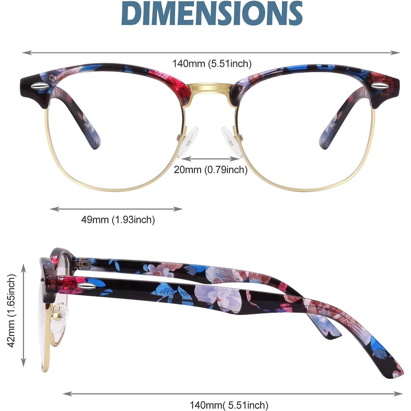 Gafas de Nerd Clásicas Happy Store CN56 UV400 Transparentes
