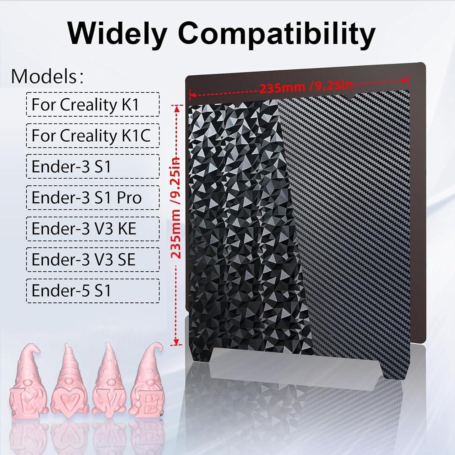 Cama de Impresión 3D Texturizada Doble Cara 235mm PEO PET