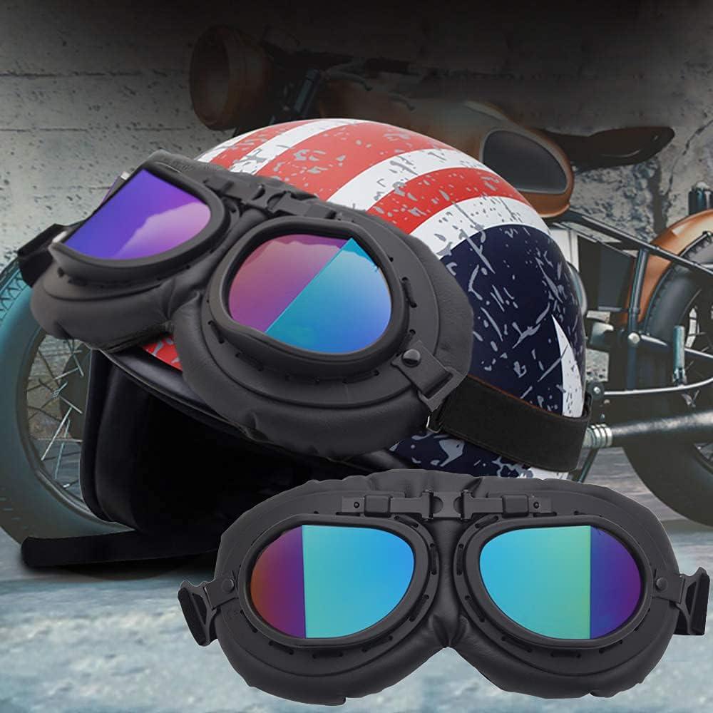 Gafas de Moto Vintage Peicees con Lentes Anti-impacto