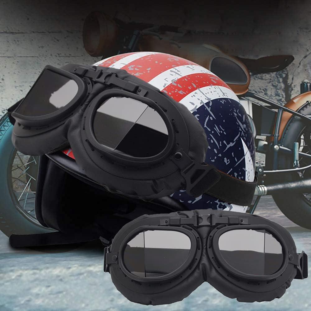 Gafas de Moto Vintage Peicees con Lentes Anti-impacto