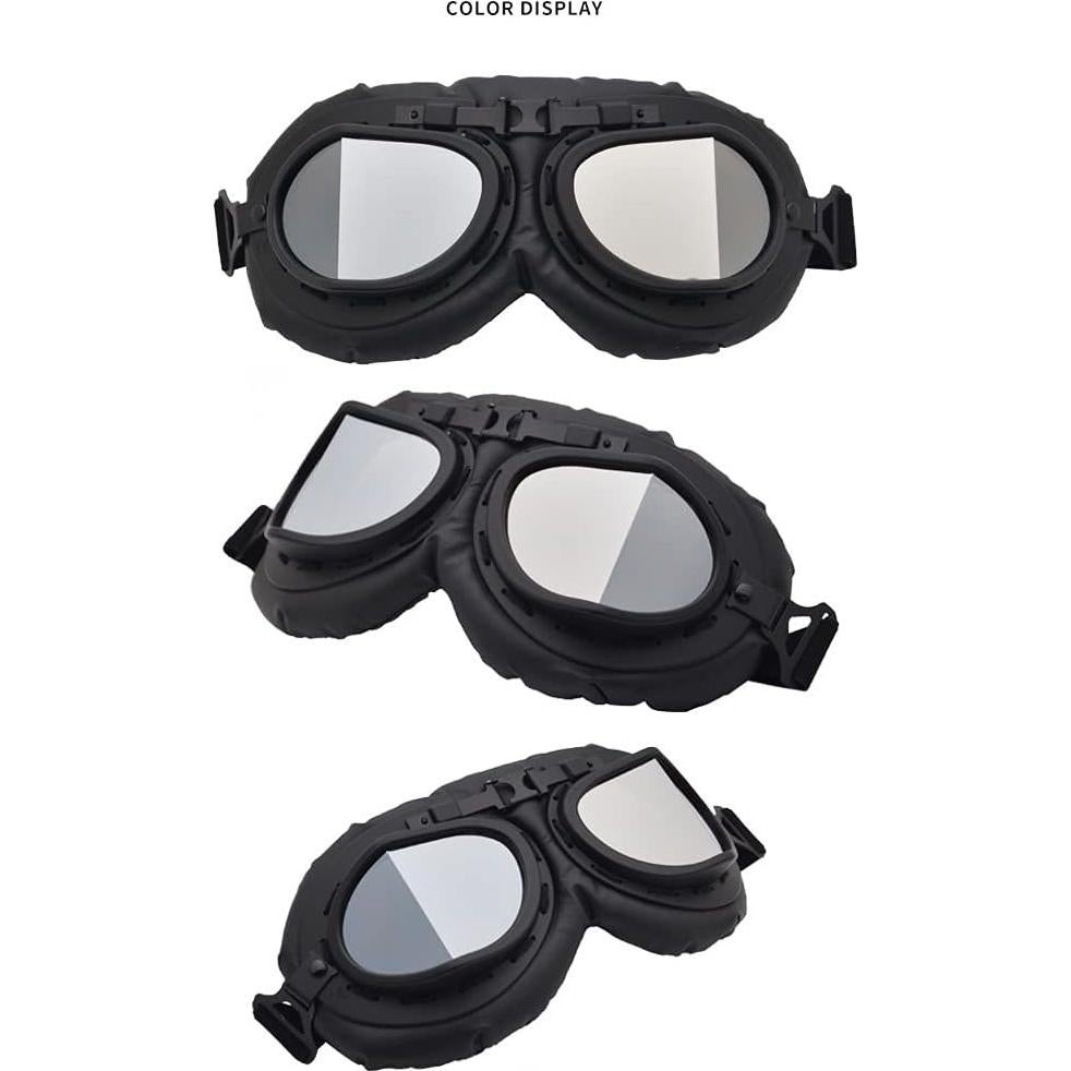 Gafas de Moto Vintage Peicees con Lentes Anti-impacto