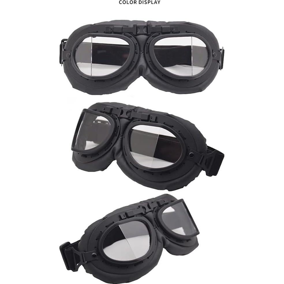 Gafas de Moto Vintage Peicees con Lentes Anti-impacto