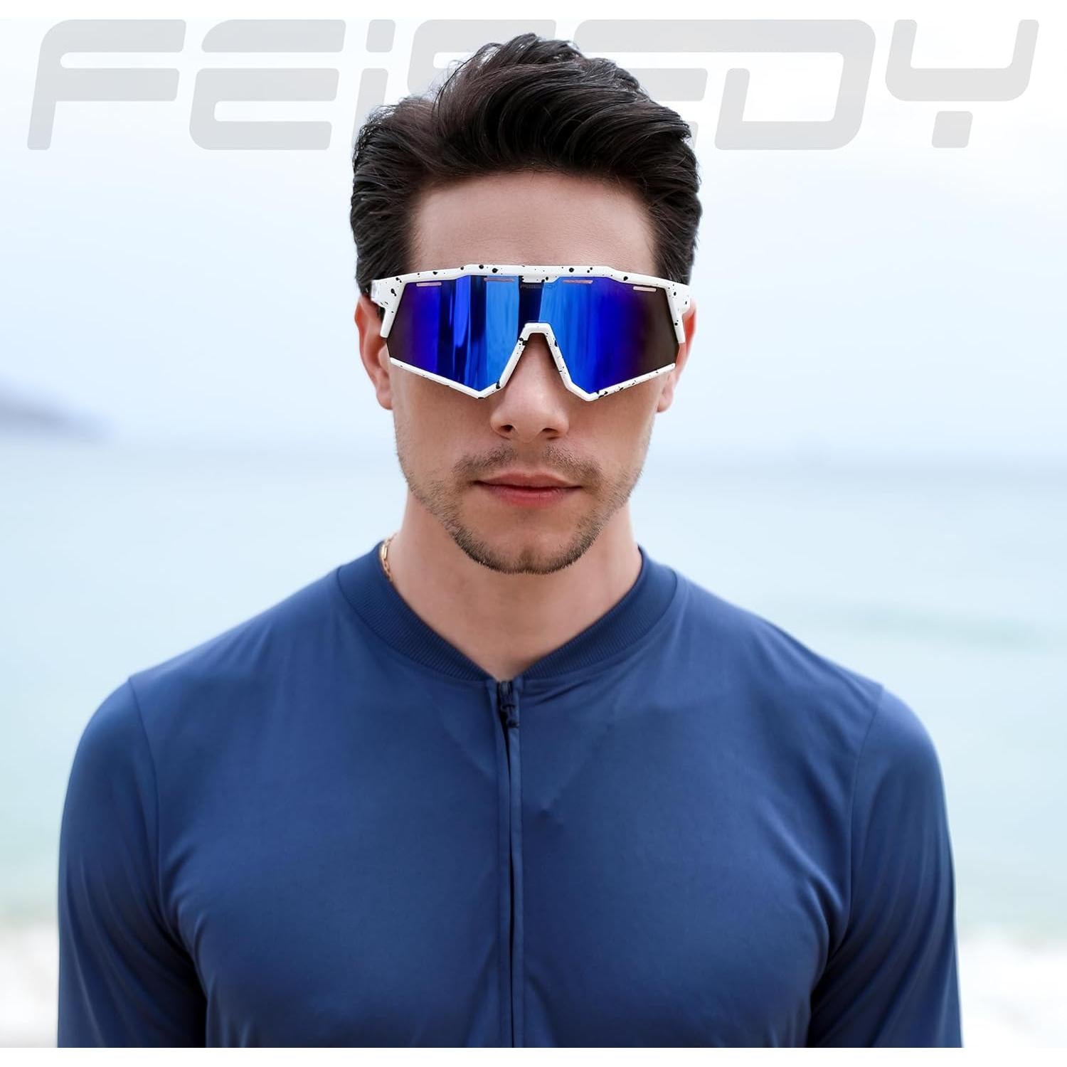 Gafas de sol deportivas FEISEDY TR90 polarizadas UV400