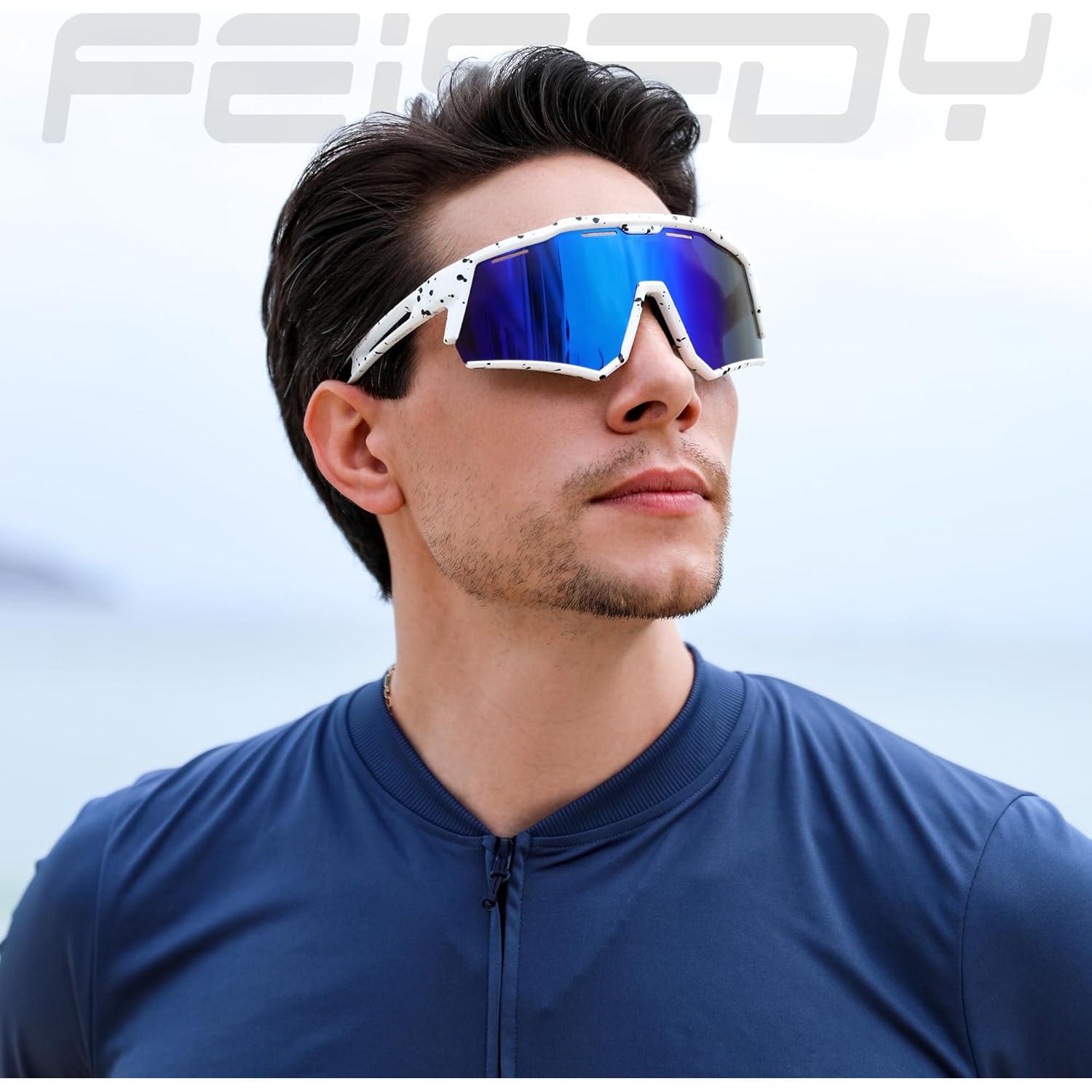 Gafas de sol deportivas FEISEDY TR90 polarizadas UV400