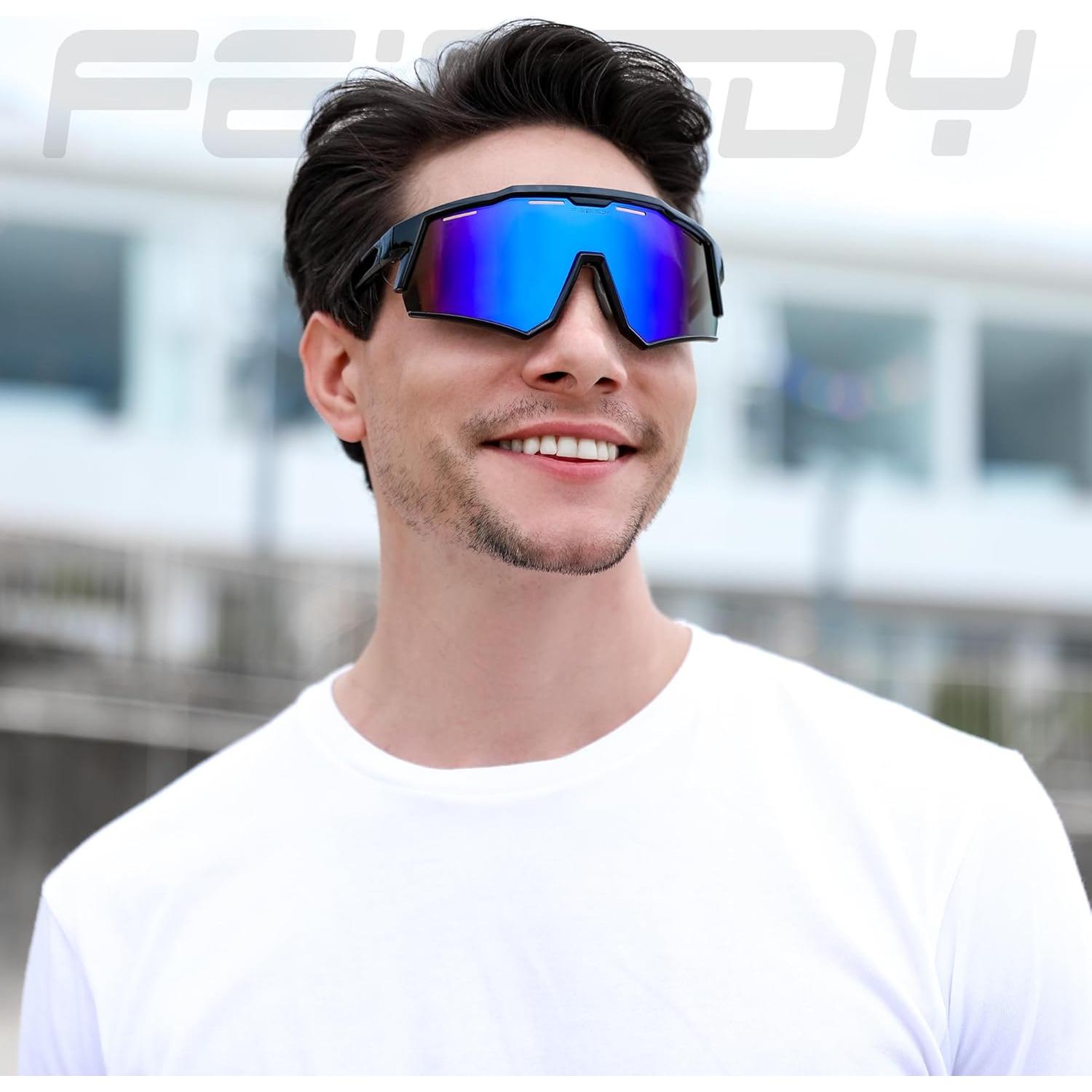 Gafas de sol deportivas FEISEDY TR90 polarizadas 150mm