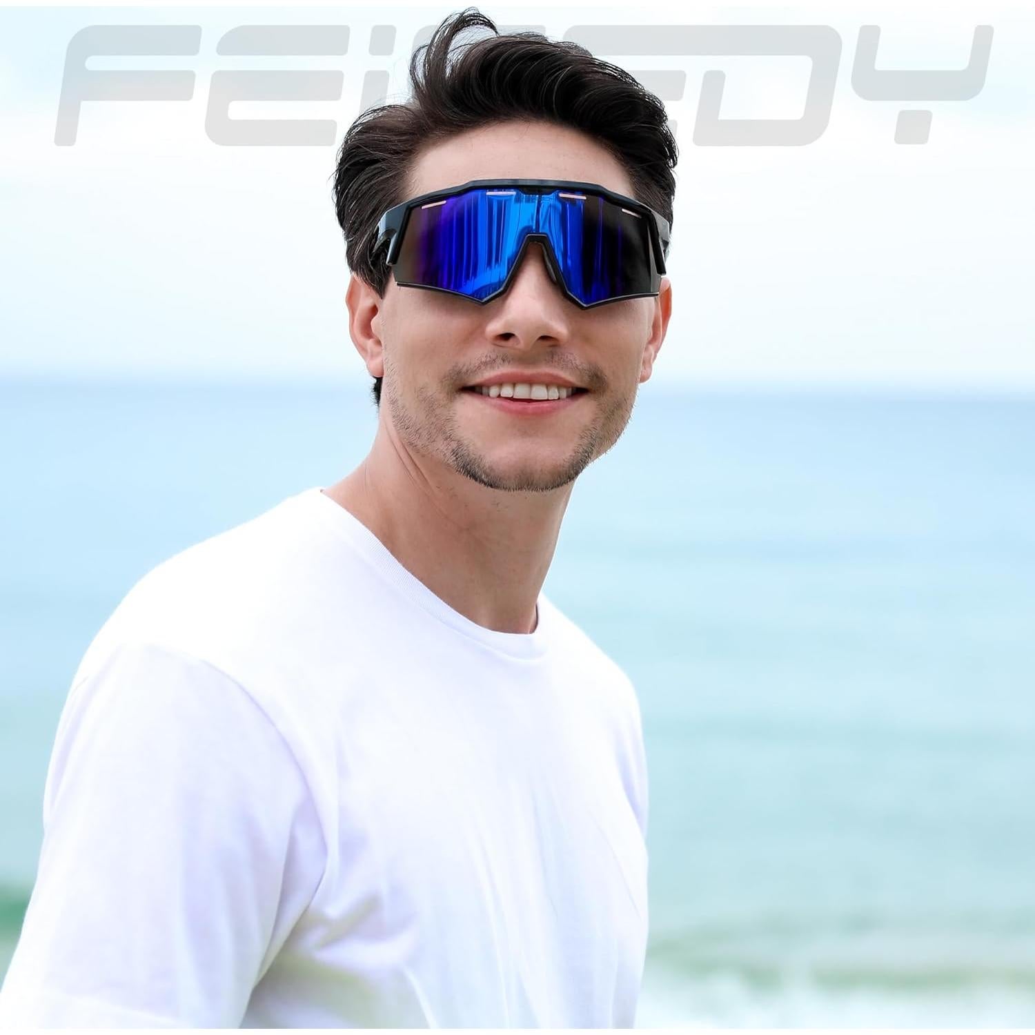 Gafas de sol deportivas FEISEDY TR90 polarizadas 150mm