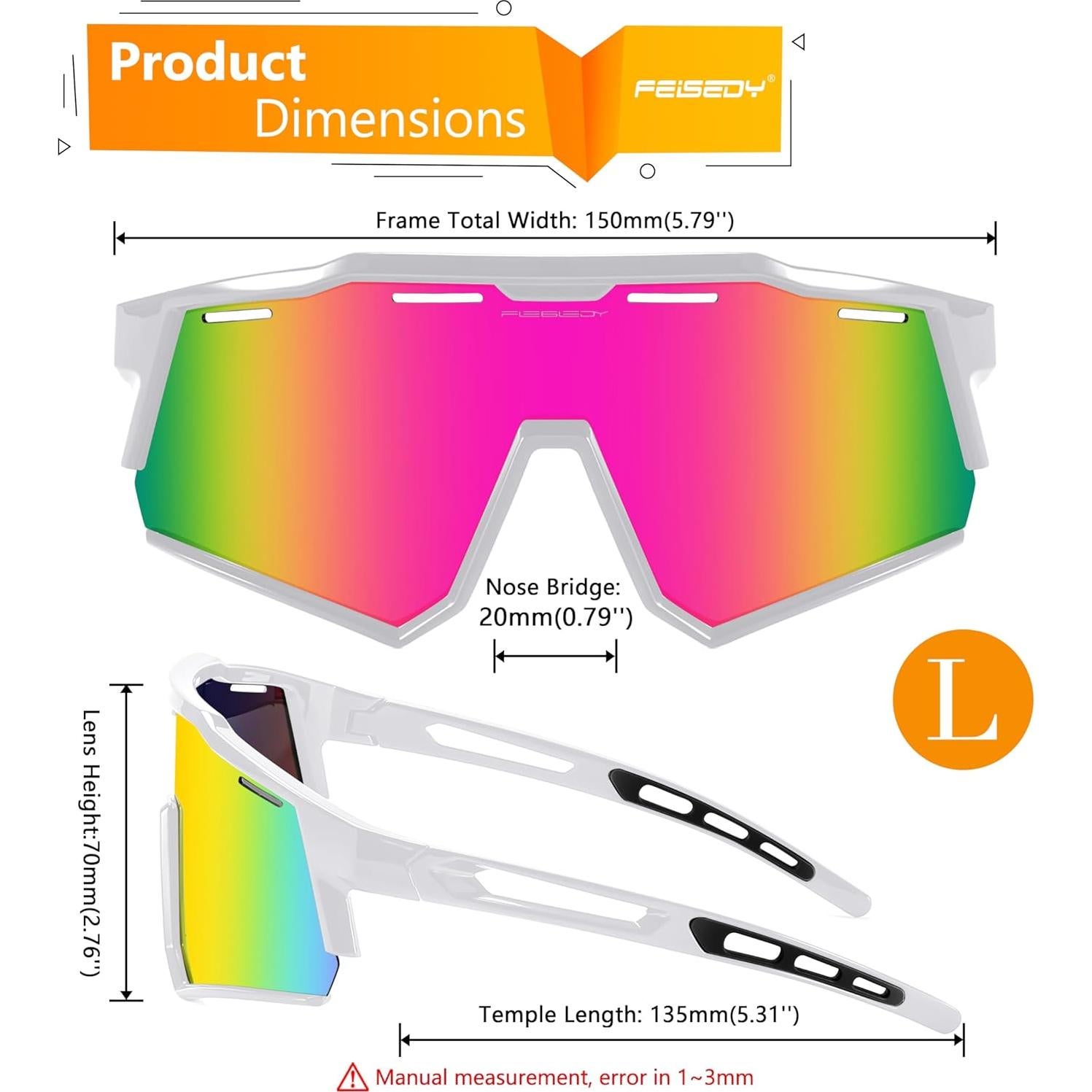 Gafas de sol deportivas FEISEDY B4151 UV400 polarizadas