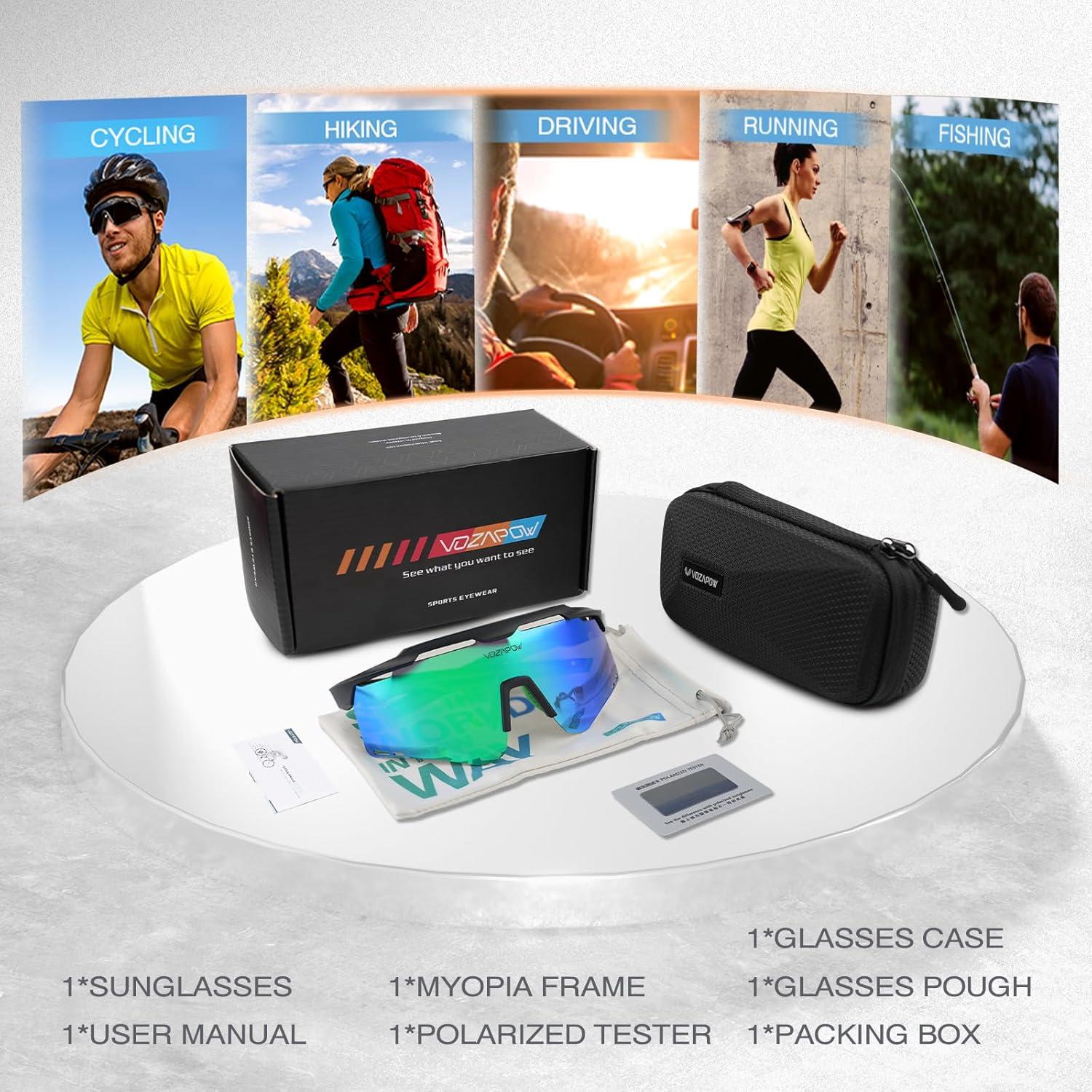 Gafas de sol deportivas VOZAPOW Su8-4 UV y polarizadas