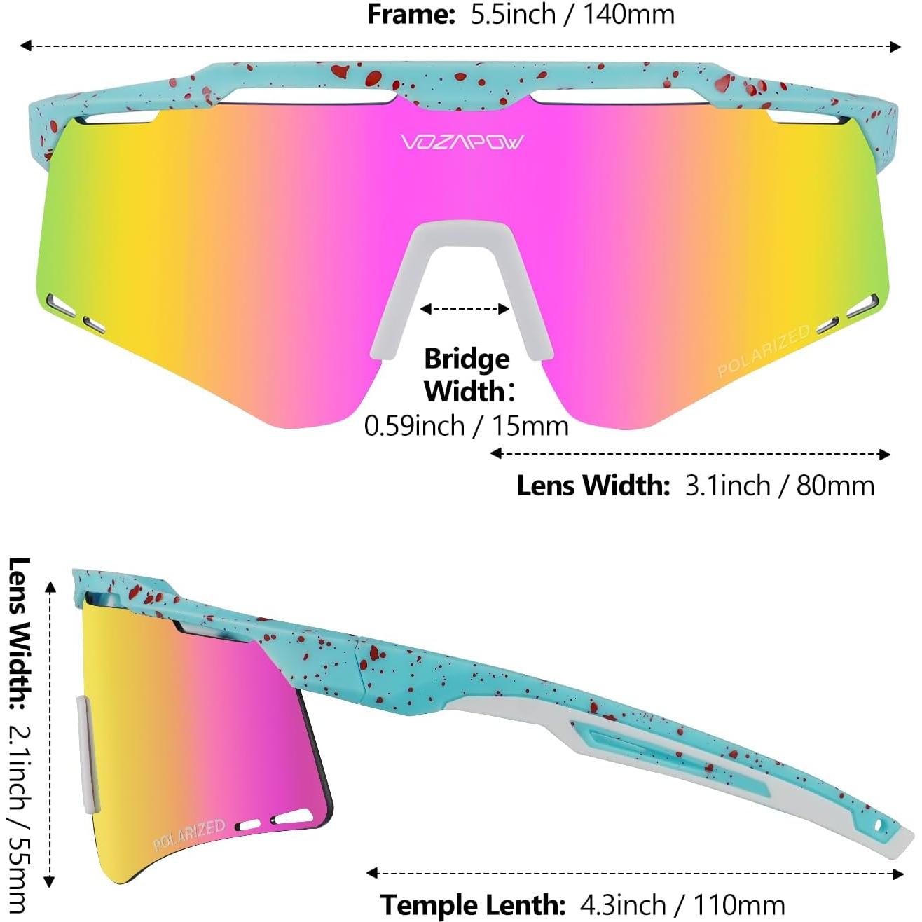Gafas de sol deportivas VOZAPOW Su8-1 polarizadas UV