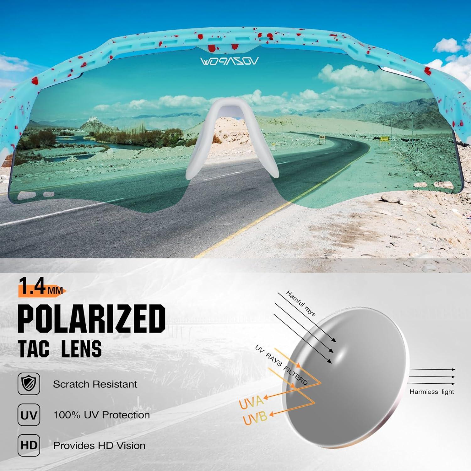 Gafas de sol deportivas VOZAPOW Su8-1 polarizadas UV