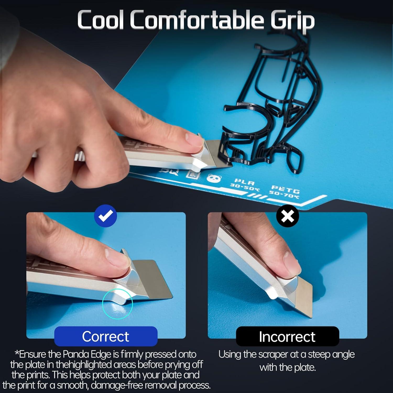 Raspador de Impresora 3D BIQU Panda Edge con 3 Cuchillas SK5