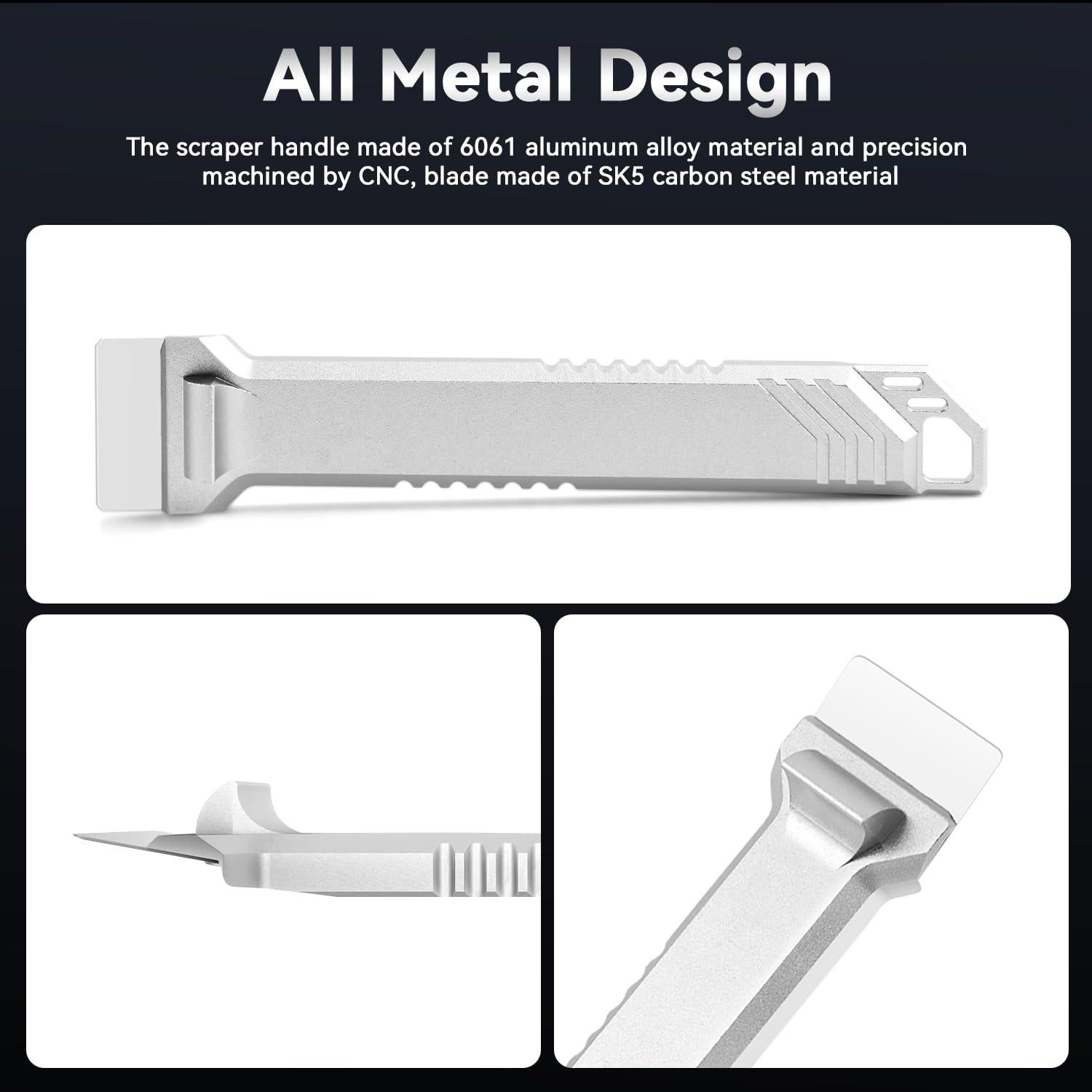 Raspador de Impresora 3D COMTREE con 3 Cuchillas de Acero SK5