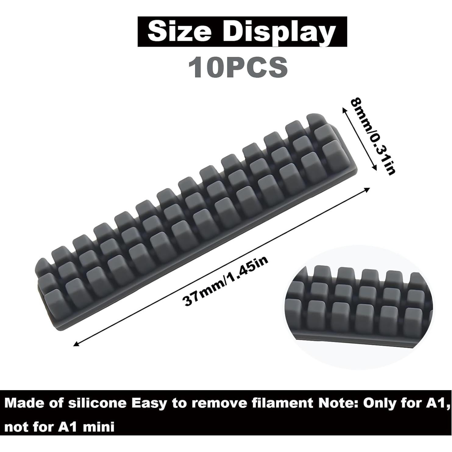 Juego de 10 Accesorios de Cepillo de Boquilla Silicona Bambu Lab A1