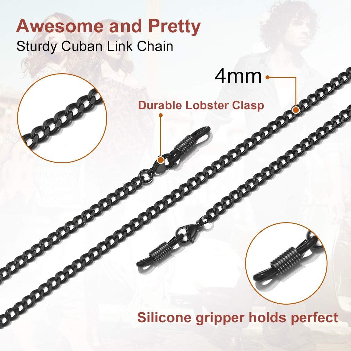 Cadena para Gafas ChainsPro, Correa de Acero Inoxidable