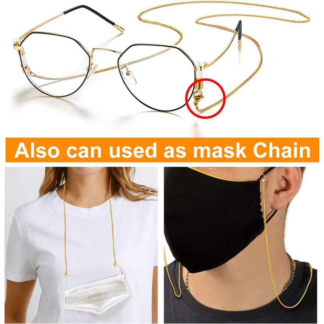 Cadena para Gafas ChainsPro - Baño de Oro 18k - 71 cm