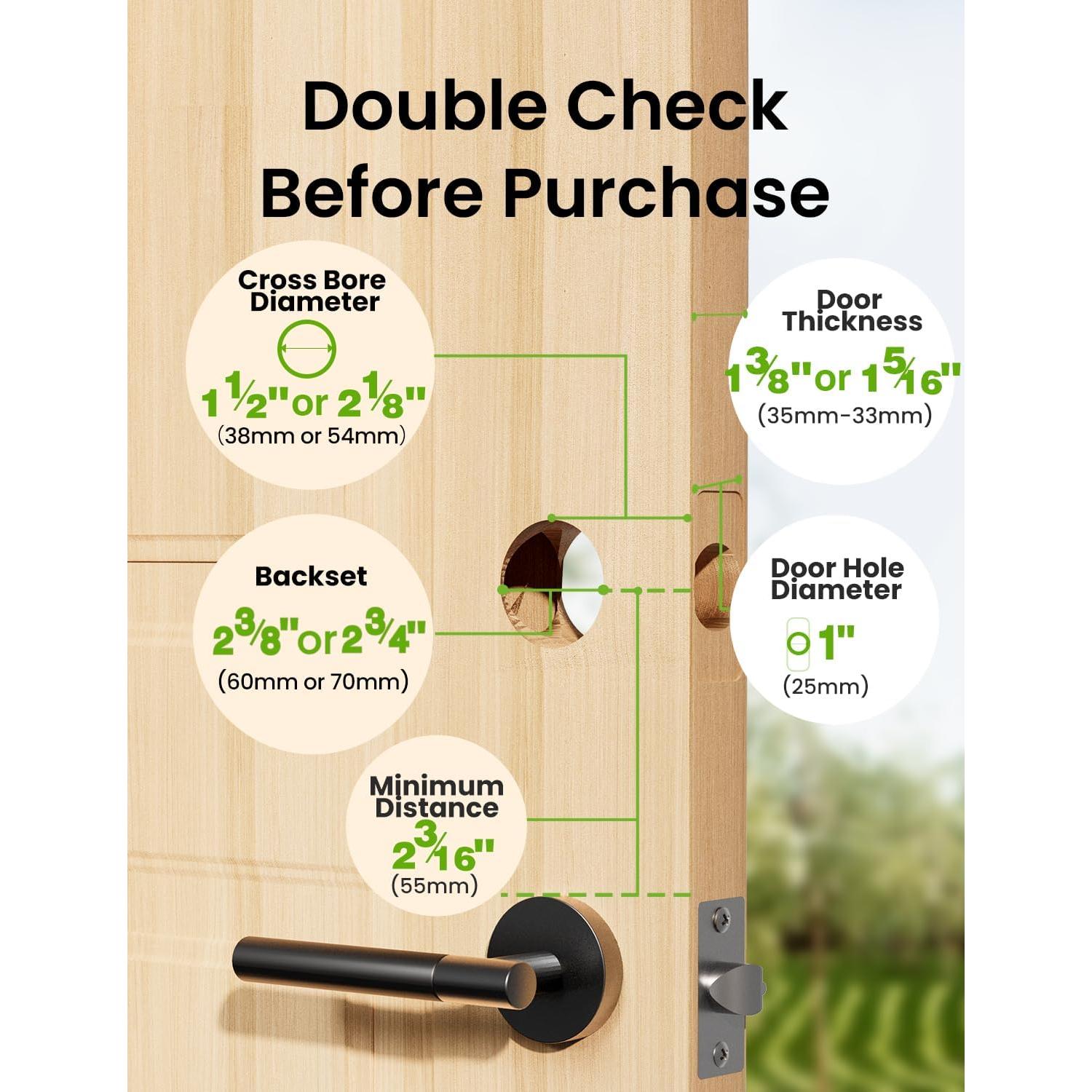 Cerradura Inteligente GHome 4 en 1 Negra para Puerta