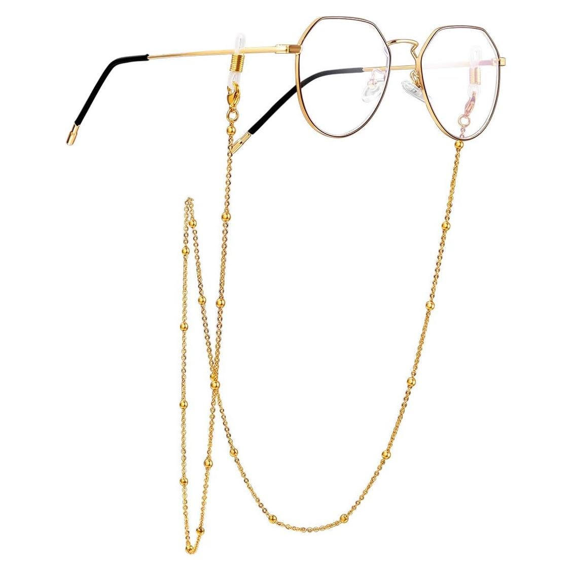 Cadena para Gafas ChainsPro Oro 18k Acero Inoxidable 71cm