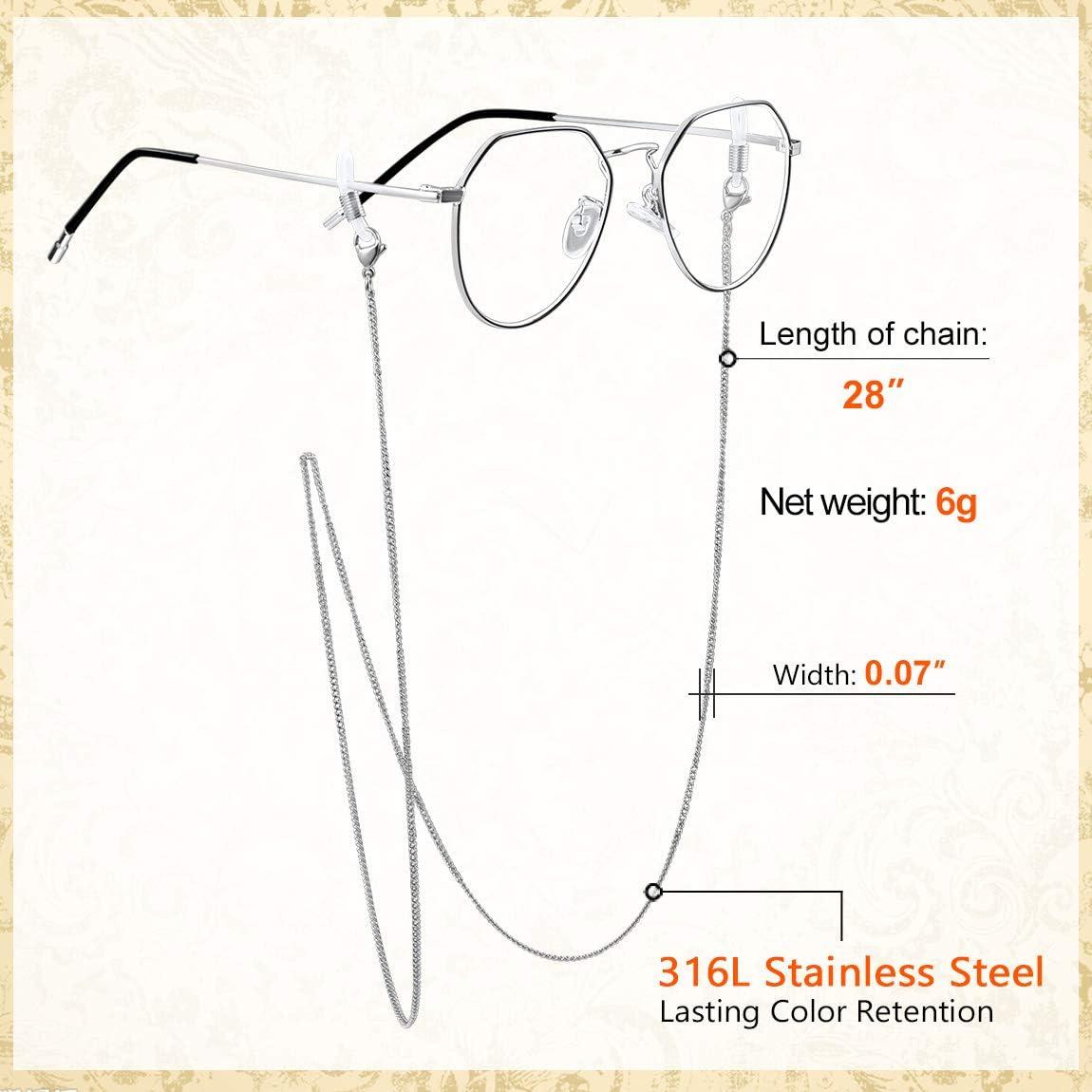 Cadena para Gafas ChainsPro - Acero Inoxidable 71 cm