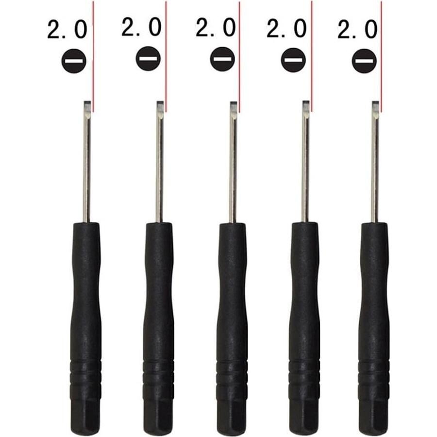 Fixinus Juego de 10 Destornilladores 2.0mm para Electrónica