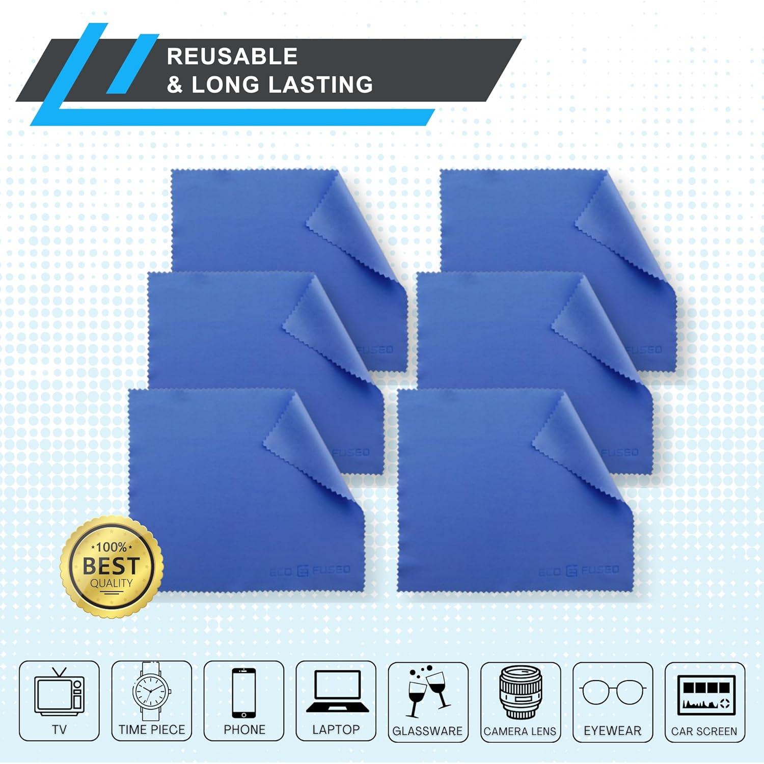 Paño de limpieza de microfibra Eco-Fused 6 unidades 17,78x15,24 cm